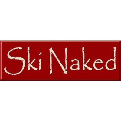 Eine Hommage an das nackte Skifahren...