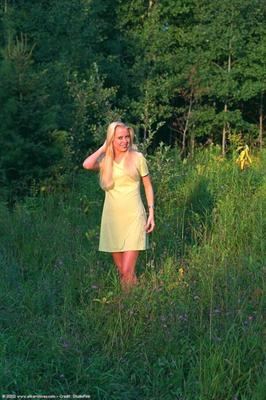 Savanna modeling in (and out of) a yellow sundress