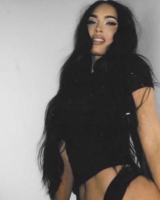 Megan Fox long hair and long legs