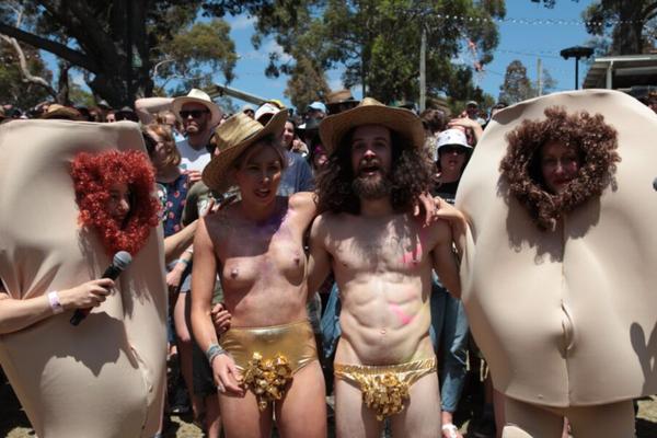 Nudist Public Event Games
