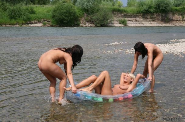 3 Girls in river 1