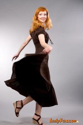 Redhead Strips In Studio