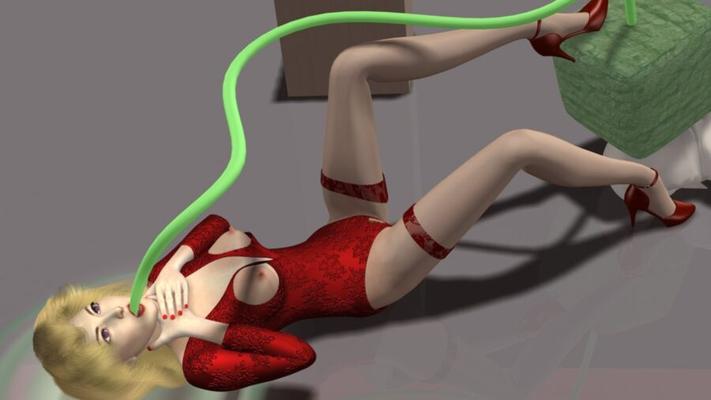 Magic Stone --Angel in Leotard Pantyhose and Heels