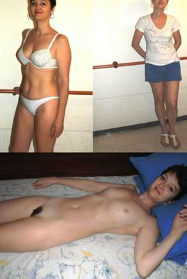 Manuela Carolina vestida y desnudada
