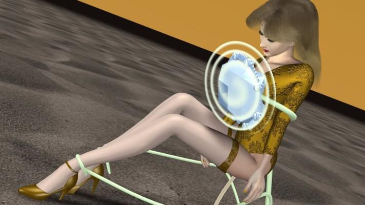 Desert Diamond --Angel in Leotard Pantyhose and Heels