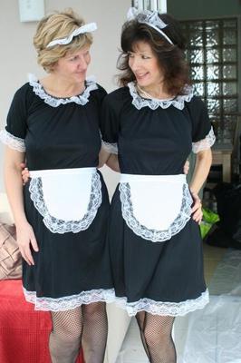 Sara - with friends - Mitzi - 2 little maids