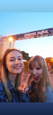 Karolina and Julia on hot summer holiday