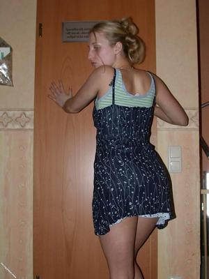 Blonde German Girlfriend Undress