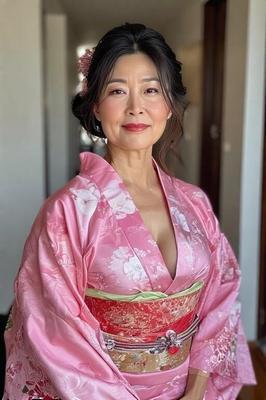 AI Mature kimono lady